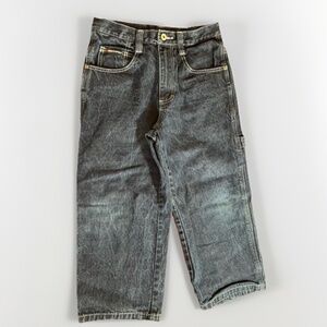 Southpole Womens 10 Carpenter Capri Jeans Y2K Streetwear Workwear Denim